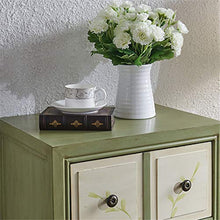WH-IOE Cassettiera Rustico Style 4 cassetti Accent Petto Alto Bagagli unità Verde Mobili da Camera da Letto (Color : Green, Size : 48x35x101CM)