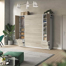 SMARTBett Armadio con 2 cassetti, 50 cm, colore: bianco/rovere