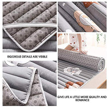 Zixin Tatami Materasso Antiscivolo Lavabile Pieghevole Bed Cuscino Studente Materasso Cotone Stampato Materasso, futon Morbida e Spessa Giapponese Double Single, 150 200cm (Size : 180 x 200 cm)