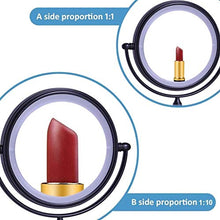 WZDD Specchio per Trucco da Parete, Specchio Ingranditore X10 con Luce LED, Specchio Cosmetico per Il Bagno, Specchio da Parete Rotondo