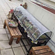 Teloni Impermeabile Trasparente, Antipioggia per Finestre da Balcone All'aperto E Piante da Giardino con Occhielli in Metallo 450 G/M²(Size:1×2M)