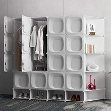 Pezzo di plastica di immagazzinaggio Armadi Armadio guardaroba semplice Assemblato Composizione Armadio (2 stili) HAODAMAI (Size : 183x47x165cm)