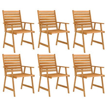 vidaXL Set Pranzo da Giardino 7pz in Legno Massello di Acacia