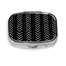 Scatola quadrata per pillole medicinali Mudcloth Fashion Pill Organizer da viaggio per pillole integratori vitamine