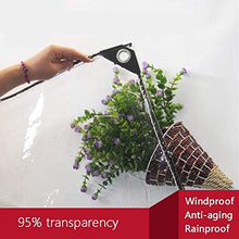 MTYLX Teloni, Multiuso Incatramata-Telo Impermeabile in Pvc Trasparente Addensare Tarp Balcone Rain Curtain Impianto Capannone Tenda da Campeggio,4.25X6.25M