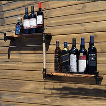 MoDi Wine Rack Retro Style Industriale Tubo di Acqua a Parete Vino Rack (L95CM)
