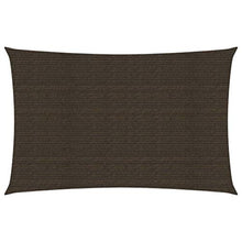 vidaXL Vela Parasole 160 g/m² Marrone 5x7 m in HDPE