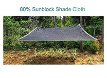 Telo Ombreggiante, Panno Oscurante Nero da 80% con Occhielli for Piante da Giardino, Serra, stalla (Size : 4m x 7m)