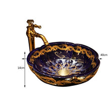 Lavabo da appoggio per lavabo con bacinella di fiori (40x14 cm) Lavandini bagno