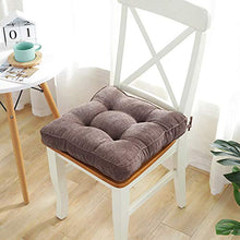 Topchances Cuscini per Sedia, 45*45*7cm Cuscino da Legare, 45*45*7cm Cuscini Per Seduta per Giardino, Patio, Cucina, Sala da Pranzo (Caffè)