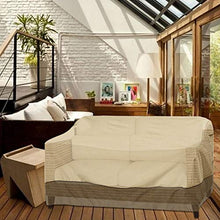 Suading, copertura per divano da esterno, impermeabile, antipolvere, impermeabile, per balcone e giardino