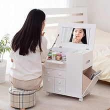 YaGFeng Dressing Table Rotolando Una Pluralità di Negozio Cassetti Camera da Letto Contatori Trucco può Essere Usato Come Uno Specchio da Tavolo per Camera Trucco Gioielleria Bagagli