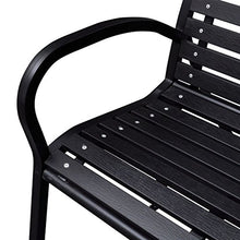 mewmewcat Panca da Esterno da Giardino con Telaio in Acciaio