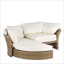 merxx "Lesly" completo in rattan sintetico con quadro alluminio naturale
