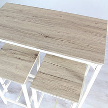 yelloo MOD. Brasil Set Tavolo e 2 SGABELLI Bar Arredamento H.96cm Cucina Beige