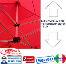 Gazebo Giallo 4,5x3 Pieghevole Alluminio a Forbice Ombrello Professionale coldiretti fiere PVC a Fisarmonica piantone Esagonale