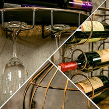 LHQ-HQ Ferro Wine Rack Retro Bar Decorazione differente Style37 X 95 X 18 Centimetri