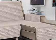 BIANCHERIAWEB Copridivano Penisola Trapuntato Antimacchia Impermeabile Modello Olimpo Beige 240 cm Beige