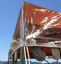 QUICK STAR Telo Protettivo per Gazebo, 3 x 3 m, Impermeabile, Trasparente