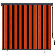 Tenda a rullo per esterni, 170 x 250 cm, arancione e marrone