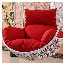 HYCy Cuscini da Esterno per sedie da Giardino Cuscini per Sedia Relax sospesi, Sedia a Dondolo in Rattan da Giardino Cuscino per Sedia a Uovo/Fodera-Cuscini per Sedia a Sdraio Rossi (Colore: Rosso)