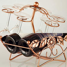 LCSD Scaffale per Vino Iron Sun Flower Red Wine Doppio Bottiglia/Coppa Staffa Stabile Stabile Wine Cabinet Galvanotecnica Decorazione Decorazione di Moda