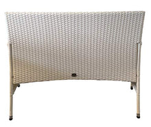 REDI GROUP Set da Giardino 4 Posti Bianco con Divano 2 Poltrone e Tavolo in Rattan Bianco e Cuscini Grigio, Ideale per Terrazza, Balcone, Bar, Ristorante, Dehors
