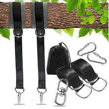 Yooyg - Kit di cinghie per dondolo con albero da appendere, 150 cm, con 2 ganci a moschettone e anelli a D, per amache, pneumatici e piattini
