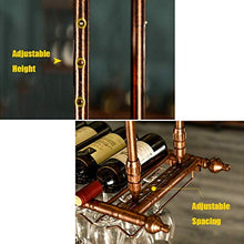 HLL Wine Rack, supporto di vetro Wine Kitchen Upside down Wine Rack stile semplice Ferro Hanging Glass Wine Rack decorazione del soffitto Mensola per bar, ristoranti, cucine,120x30cm,120x30cm