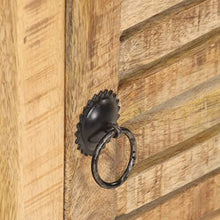vidaXL Comodino 40x30x50 cm in Legno Massello di Mango Grezzo