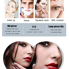 Specchio per trucco specchio quadrato per trucco da barba a parete, specchio bifacciale, con ingrandimento della superficie regolabile ed espandibile, utilizzato nei saloni di hotel