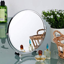 Specchio Per Il Trucco 3X Specchio Da Tavolo Ingrandito Da 7 Pollici Specchio Cosmetico Portatile Con Finitura Cromata Lucida Specchi Compatti (Colore: Argento Dimensioni: 7 Pollici 3 X) Per Comò Da B
