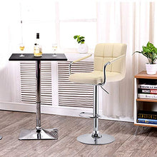 MUPAI New sgabelli Cucina Breakfast Sgabello da Bar Girevole per Computer Sedia Sgabello (Beige, 2)