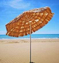 Joy Summer Ombrellone Spiaggia in Paglia Tropicale Hawaii in Rafia Sintetica 220 cm 48080