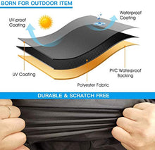 600D Forma di L Coperture per Mobili da Giardino,Impermeabile Resistente al Vento Resistente all'Aria Copridivano, per Divano Ad Angolo con Il Sacchetto Coperture Vtype215x215