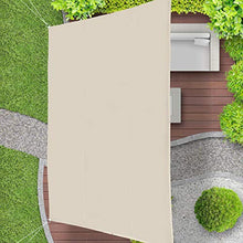 Relaxdays, Beige Tenda a Vela Trapezoidale, Impermeabile, Anti UV, Corde di Supporto, Terrazza e Giardino, 3x5,5x4x4m, 3 x 5,5 x 4 x 4 m