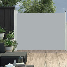 E E-NICES Tenda Laterale Retrattile per Patio 170x500 cm Grigio