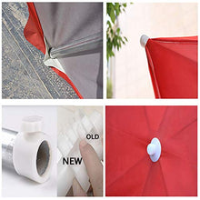 AYJS Ombrellone da Mercato, Ombrellone Rettangolari, Parasol, Altezza Regolabile, utilizzati in Giardini, Terrazze, Cortili, ECC, 2×3M, Blu, Rosso, Verde