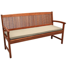 Beautissu Cuscino per panche Base BK 120x48x5cm Lungo e Comodo per sedili di panchine Giardino Balcone terrazzo - Beige
