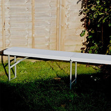 Harbour Housewares Panca da Picnic Pieghevole per 4 Persone - per Giardino e Campeggio - Peso Massimo 250 kg - plastica - 1,8 m - Confezione da 2