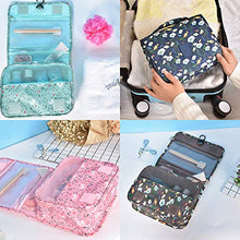 TREESTAR Borsa da Viaggio Impermeabile Custodia di Grande capacità Caso Cosmetico Borsa Cosmetica per Il Lavaggio Portatile con Gancio per Uomini Donne Che Viaggiano (Blue)