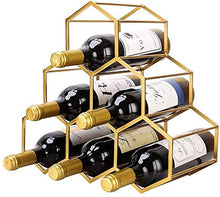 MFLASMF Nordic Free Standing 6 Bottles Wine Display Rack Countertop Living Room Wine Holder Storage Stand Portable Modern Minimalist Design for Wine Lovers