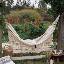 DOITOOL amaca boho nappina doppia amaca letto per due persone per portico esterno coperta interna