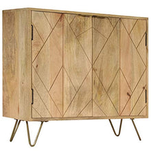 vidaXL Legno Massello di Mango Credenza 80x30x75 cm Buffet Mobiletto Madia