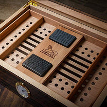 CLJ-LJ Con Cedar Cigar Accessori Creativo visualizzazione Cedar Cigar Box in Pelle Legni Dipinti Humidor