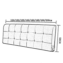 Xufei Cuscino per Comodino Cuscino per Doppio soffice, Senza testiera, Lino, 7 Colori, 8 Misure (Color : C, Size : 200cm)