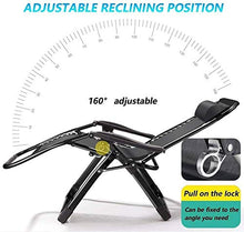 Lettino prendisole Sedie da giardino Lettini prendisole reclinabili Zero gravity Patio Sedia a sdraio Sedia da giardino reclinabile Sedia a dondolo portatile pieghevole da esterno Supporta 200kg Recli
