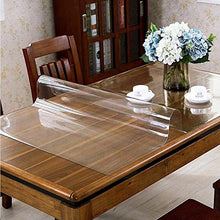 EUUHJK Tovaglia Trasparente Impermeabile in PVC Trasparente, per Tavolo da Cucina, Soggiorno (Color : Thickness-2.0mm, Size : 70 * 70cm)