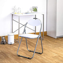 Harbour Housewares Sedia Pieghevole da Ufficio Imbottita - Bianco - 4 Pezzi
