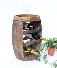 DanDiBo Scaffale-Vino Botte Vini 1555 Bar Porta-Bottiglie 50cm per 8 bottigl. Scaffale Botte Botte-Legno